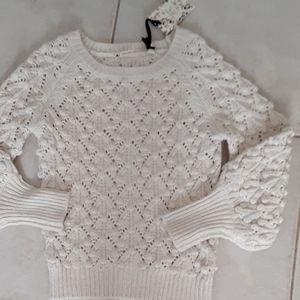 NWT Chelsea & Violet Balloon Sleeve Sweater